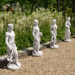 Solstice Sculptures Sally In Summer 84cm White Stone Effect Statues Solstice Sculptures   