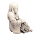 Solstice Sculptures Buddhist Monk Sitting Antique Stone Effect Statues Solstice Sculptures   