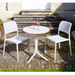 Nardi White Step Table with 2 Bistrot Chair Set Dining Sets Nardi   