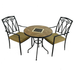 Exclusive Garden Haslemere 71cm Table With 2 Ascot Chairs Set Dining Sets Exclusive Garden   