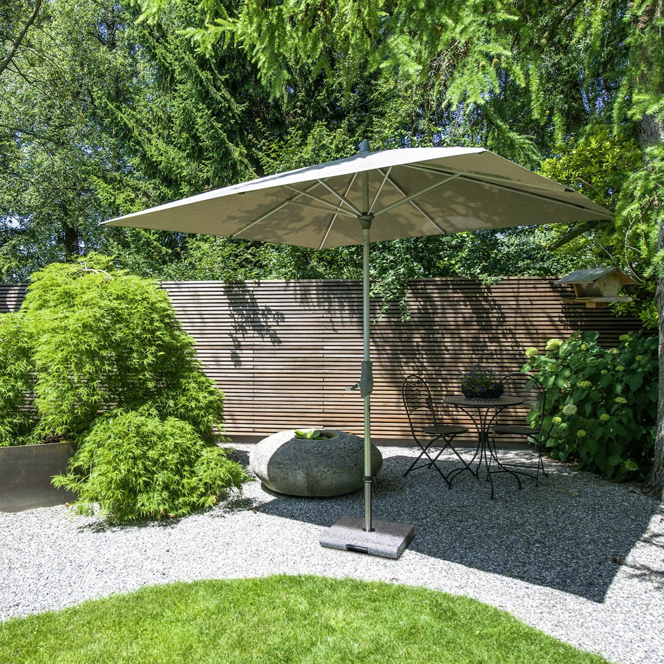 glatz patio umbrellas Glatz Alu Twist 2.4m x 2.4m Square Parasol– Ruby's Garden Boutique