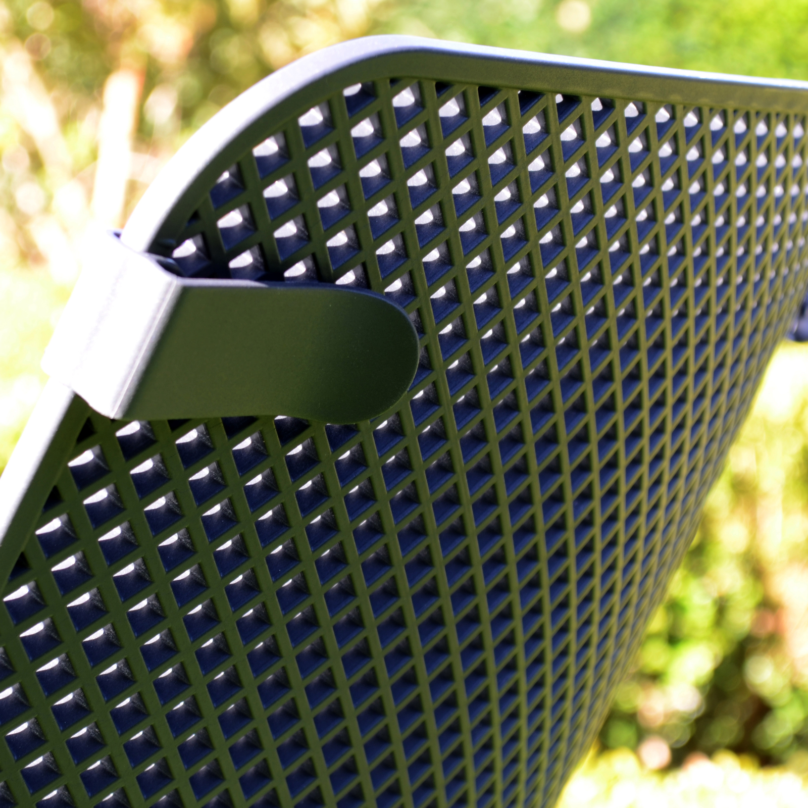 Nardi Step Low Garden Coffee Table with 2 Net Lounge Chair Set in