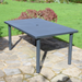 Nardi Libeccio Extending Garden Dining Table With 6 Doga Chair Set in Anthracite Grey Dining Sets Nardi   