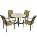 Byron Manor Montpellier Garden Dining Table with 4 Ascot Chairs Set Dining Sets Byron Manor   