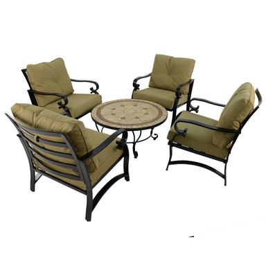 Exclusive Garden Richmond 91cm Coffee Table With 4 Windsor Lounge Chair Set Dining Sets Exclusive Garden   