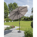 Garden Must Haves Elizabeth Taupe Parasol 2.2m Parasol Garden Must Haves   