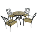 Exclusive Garden Haslemere 91cm Table With 4 Ascot Chairs Set Dining Sets Exclusive Garden   