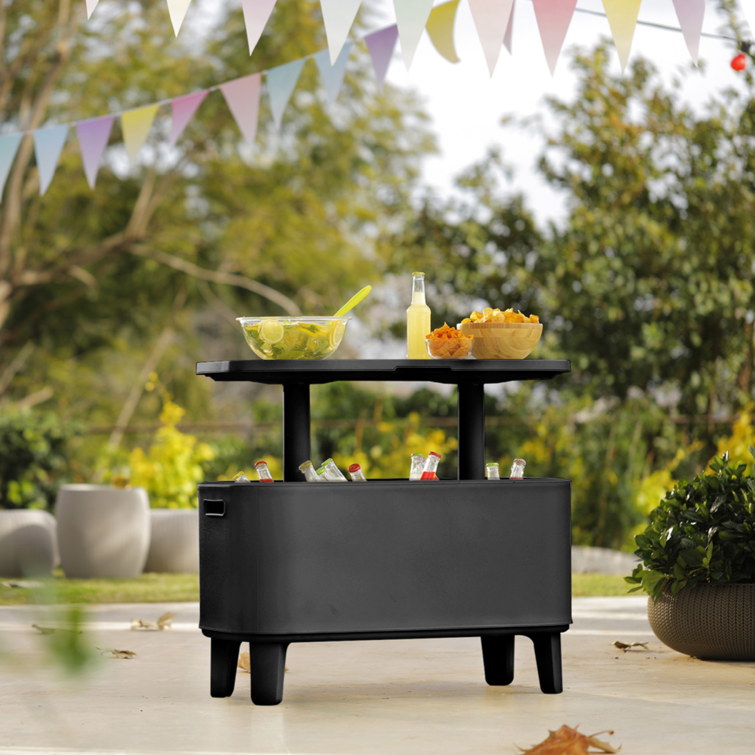 Keter Bevy Bar in Anthracite Outdoor Storage Keter   