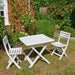 Trabella Brescia Folding Table with 2 Brescia Chairs Set White Dining Sets Trabella   