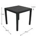 Trabella Salerno Square Table with 4 Sicily Chairs Garden Set Anthracite Dining Sets Trabella   