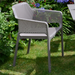 Nardi Clip Garden Table with 4 Net Chair Set in Turtle Dove Grey Dining Sets Nardi Default Title  