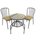 Summer Terrace Brava Fire Pit 60cm Set with 2 Milan Chairs Dining Sets Summer Terrace   