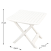 Trabella Brescia Folding Table in White Tables Trabella Default Title  
