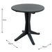 Trabella Anthracite Levante Dining Table With 2 Eolo Chairs Dining Sets Trabella   