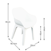 Trabella White Ponente Dining Table with 4 Ghibli Chairs Dining Sets Trabella   