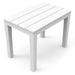 Trabella Roma Rectangular Garden Table with 4 Roma Bench Set in White Dining Sets Trabella   