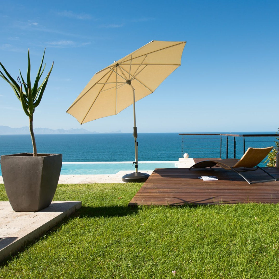 Glatz Alu Twist Parasol 2.7m Round Parasol– Ruby's Garden Boutique